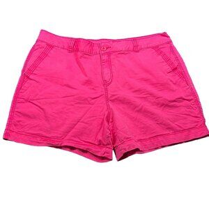 Maurices Women’s Size 22 Chino Shorts Stretch 5 Pocket Style Pink Casual Summer